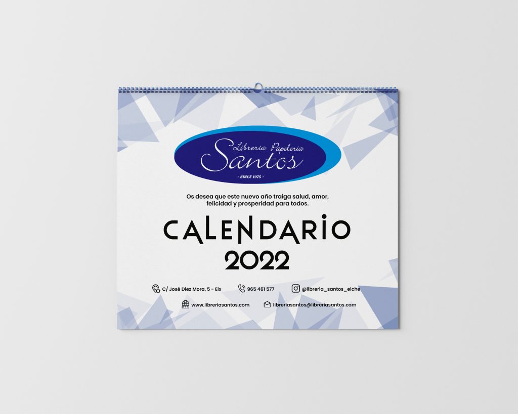 CALENDARIO PAPELERÍA SANTOS
